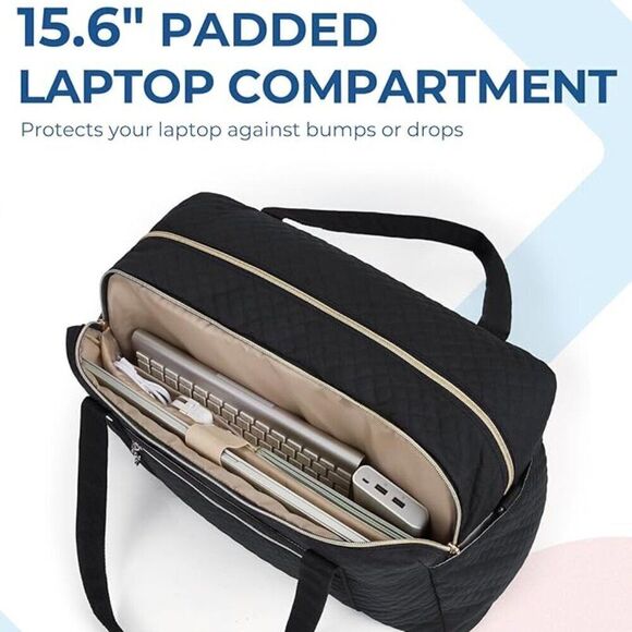 EUC BAGSMART Travel Duffle Bag 31L Quilted Weekender Overnight Bag - Picture 9 of 9